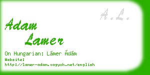 adam lamer business card