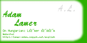 adam lamer business card